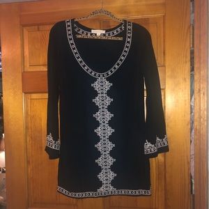 Black Embroider Dress